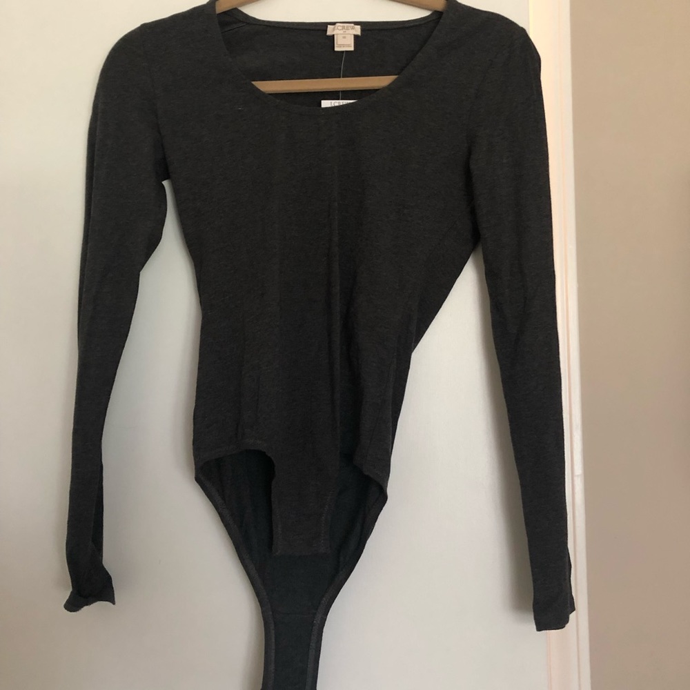 Grey bodysuit brand new jcrew factory